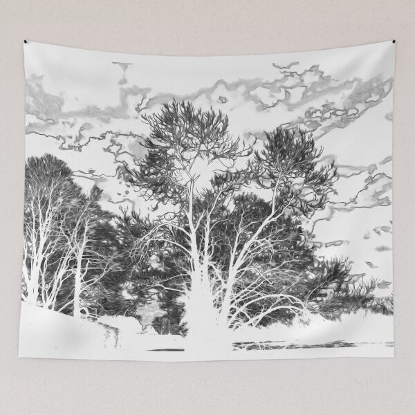 Item preview, Trees - swirl line art designed and sold by Olympia Ellinas.