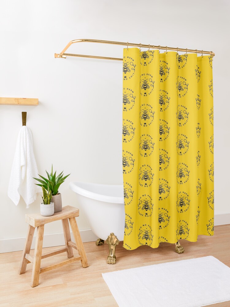 Alternate view of Do No Harm Shower Curtain
