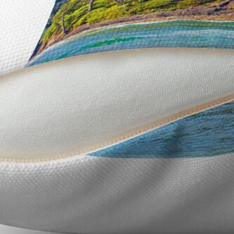 Alternate view of Proposal Rock At Neskowin Beach By DAM Creative Throw Pillow
