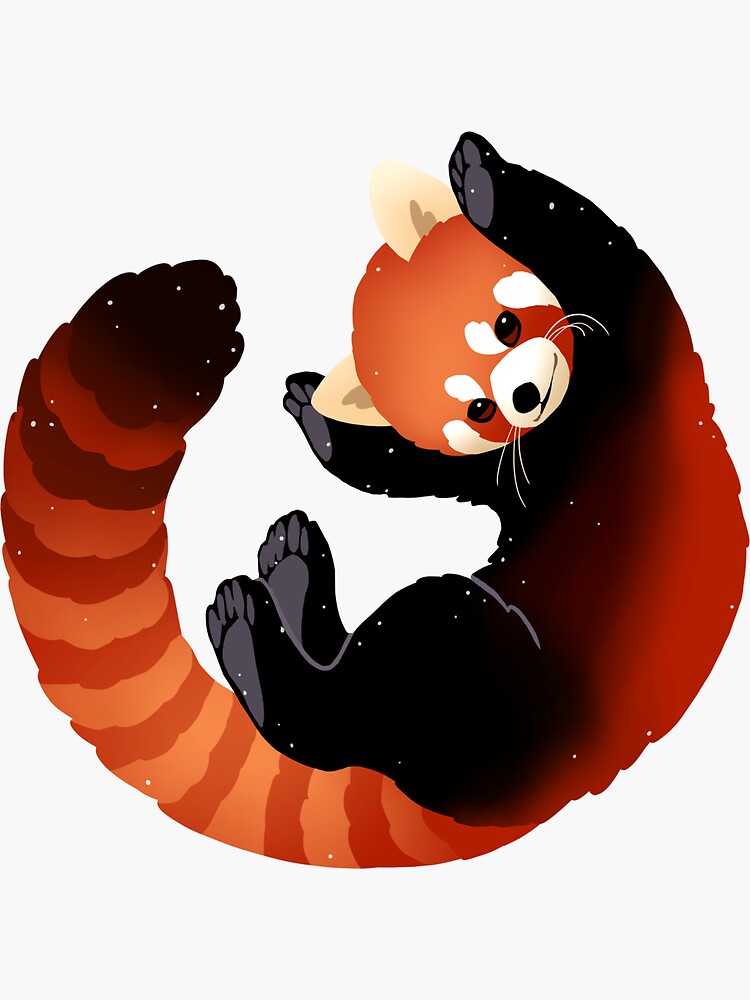 Red Panda Sticker For Sale By Twicinas Redbubble