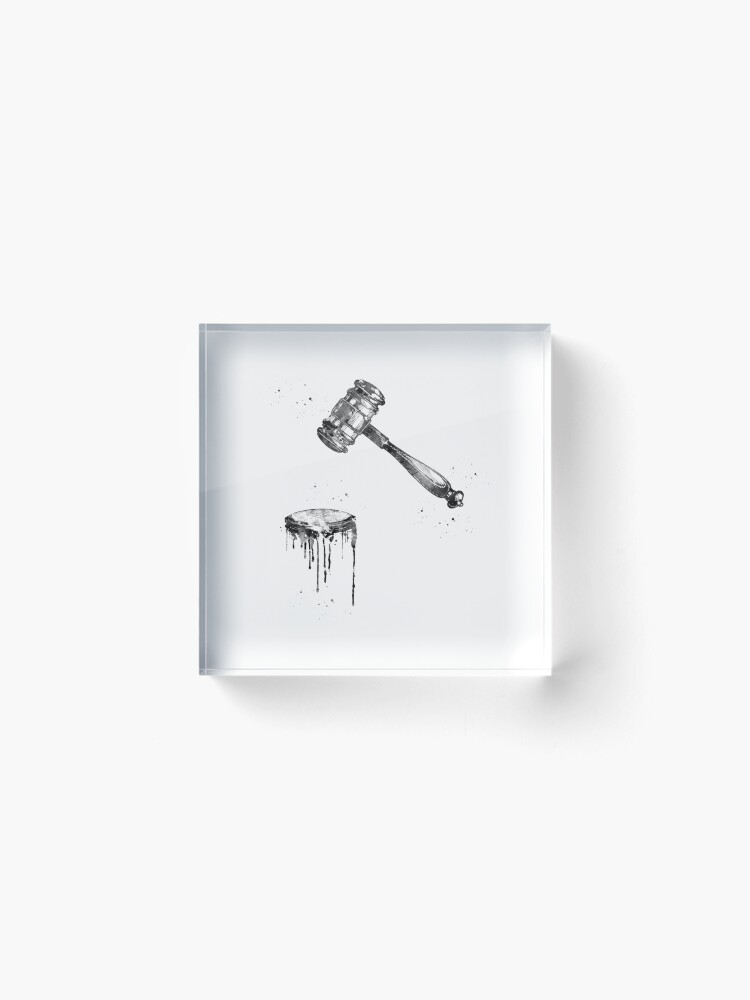 Alternate view of Gavel Art Acrylic Block