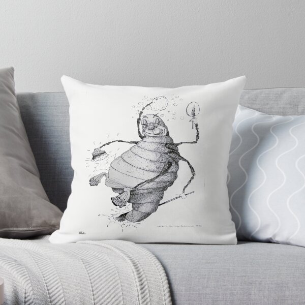 Glow-worm Throw Pillow