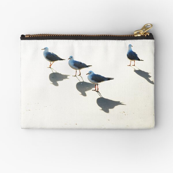 Seagulls, Sun & Shadows Zipper Pouch