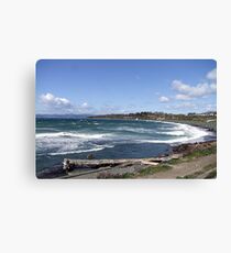 Whitecaps on the Beach Canvas Print