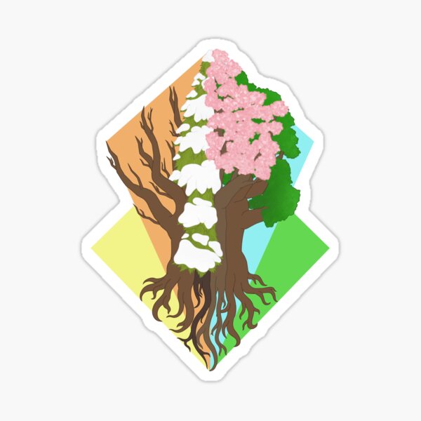 Seasonal Split Sticker