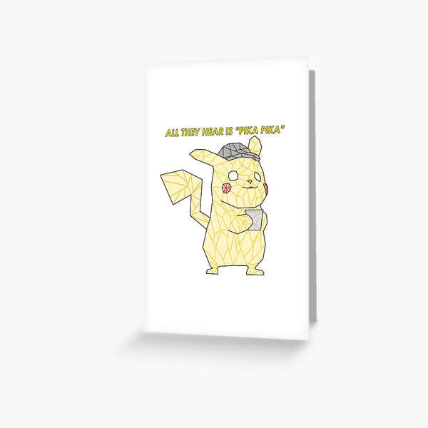 Detective Pikachu Movie Greeting Cards for Sale Redbubble