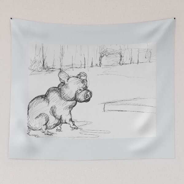 Item preview, ACADEMY ART FARM PIGGY PRELIM SKETCH designed and sold by Tammera.