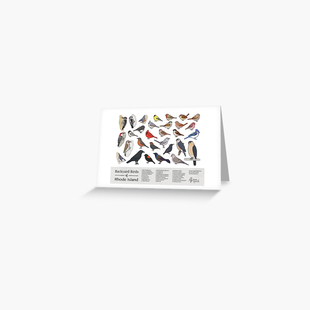 Item preview, Greeting Card designed and sold by BirdsandFriends.