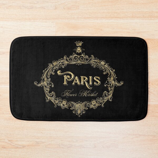 Item preview, Paris Flower Market, typography, gold queen bee designed and sold by Glimmersmith.