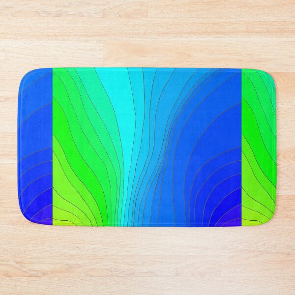 Item preview, Wavy Pattern Blue + Green   designed and sold by CarolineLembke.