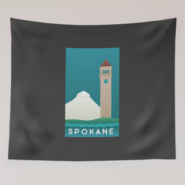 Item preview, Spokane Poster designed and sold by SkySlate.