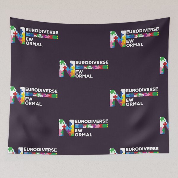 Item preview, Neurodiversity Celebrate Neurodiverse New Normal Awareness design designed and sold by doodabobs.