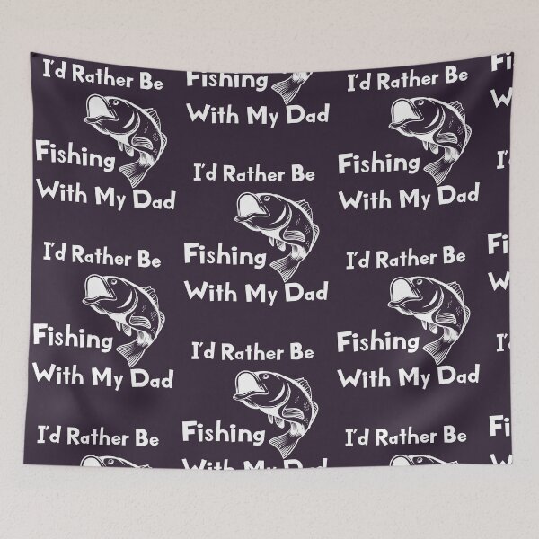 Item preview, Kids I'd Rather Be Fishing With My Dad Kids Fisherman design designed and sold by doodabobs.