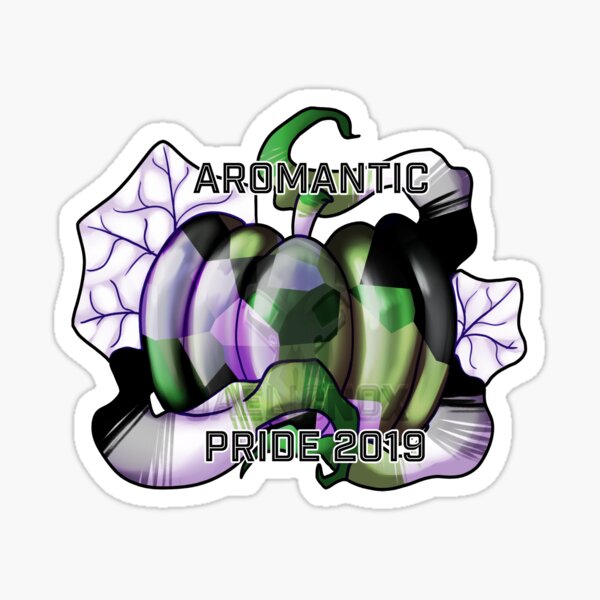 Pumpkin Pride - Aromantic Sticker