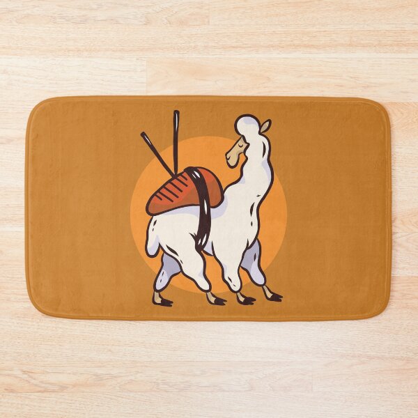 Item preview, Japanese Cuisine Sushi Llama designed and sold by Cute and Funny Animal Art Designs.