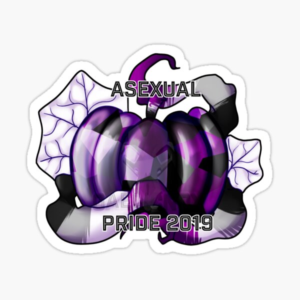 Pumpkin Pride - Asexual Sticker