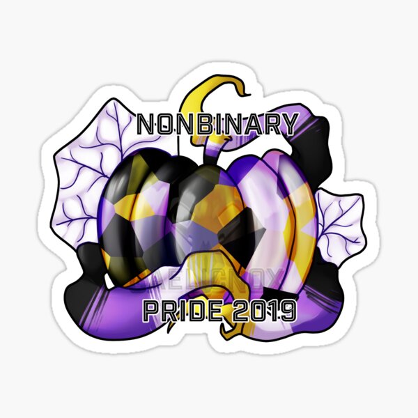 Pumpkin Pride - Nonbinary Sticker