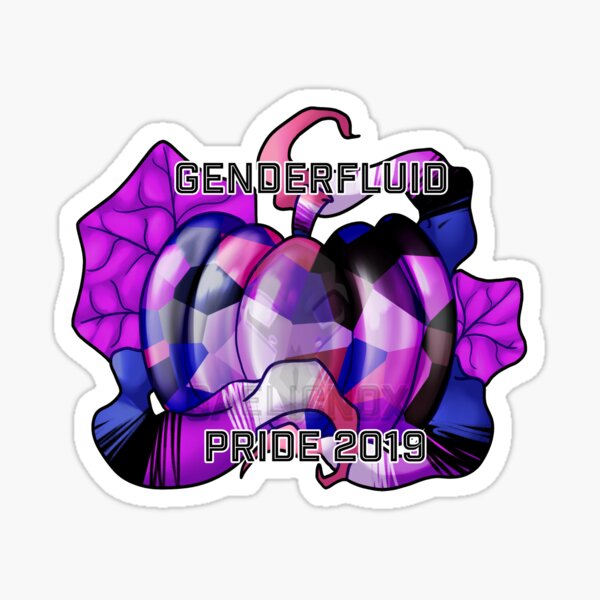 Pumpkin Pride - GenderFluid Sticker