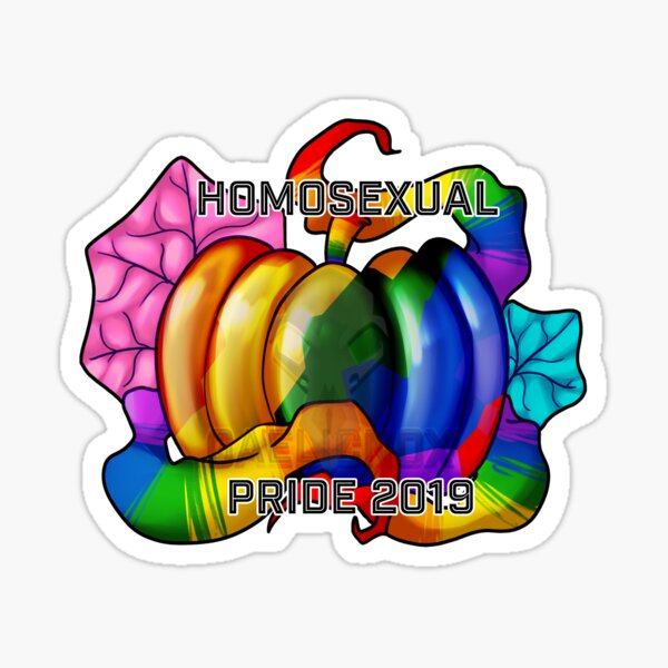 Pumpkin Pride - Homosexual Sticker