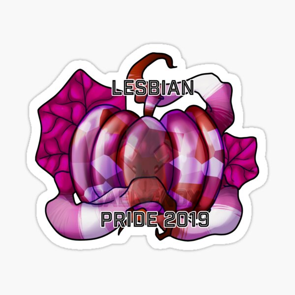 Pumpkin Pride - Lesbian Sticker