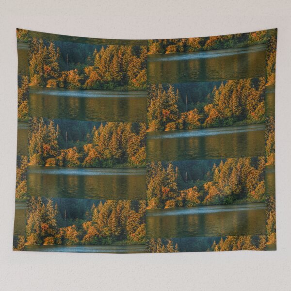 Item preview, Umpqua River at Sunset designed and sold by LemonsandInk.