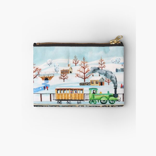 Item preview, Choo-choo train winter folk art designed and sold by GORDON BRUCE ART.