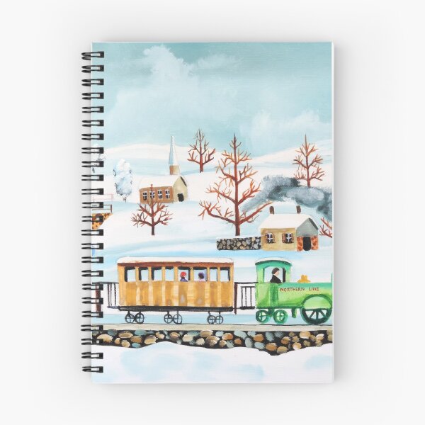 Item preview, Choo-choo train winter folk art designed and sold by GORDON BRUCE ART.