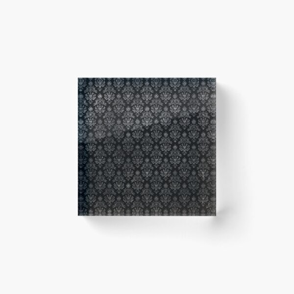 Item preview, Haunted Mansion Wallpaper Black and Silver designed and sold by FandomTrading.