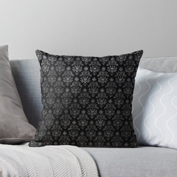 Item preview, Haunted Mansion Wallpaper Black and Silver designed and sold by FandomTrading.