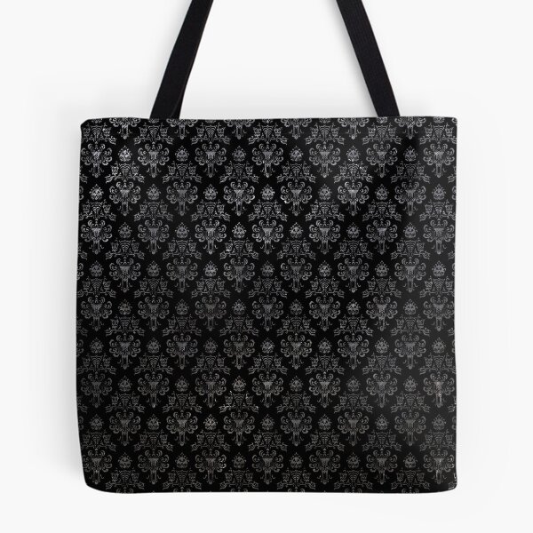 Item preview, Haunted Mansion Wallpaper Black and Silver designed and sold by FandomTrading.