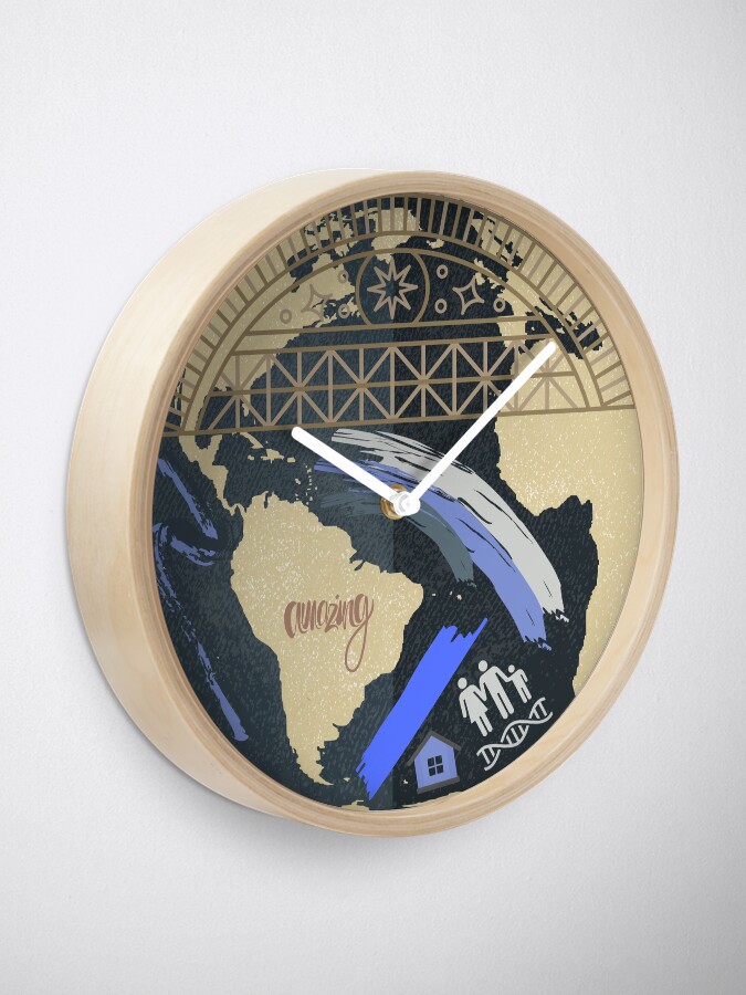 Alternate view of The world is your canvas. Clock