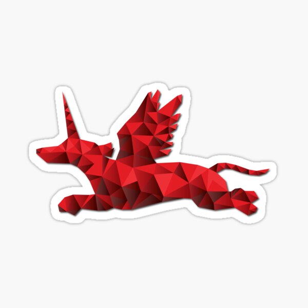 Poly Pegaweenicorn Sticker