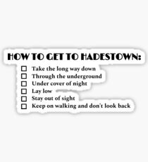 How to Get to Hadestown Broadway Sticker Sticker