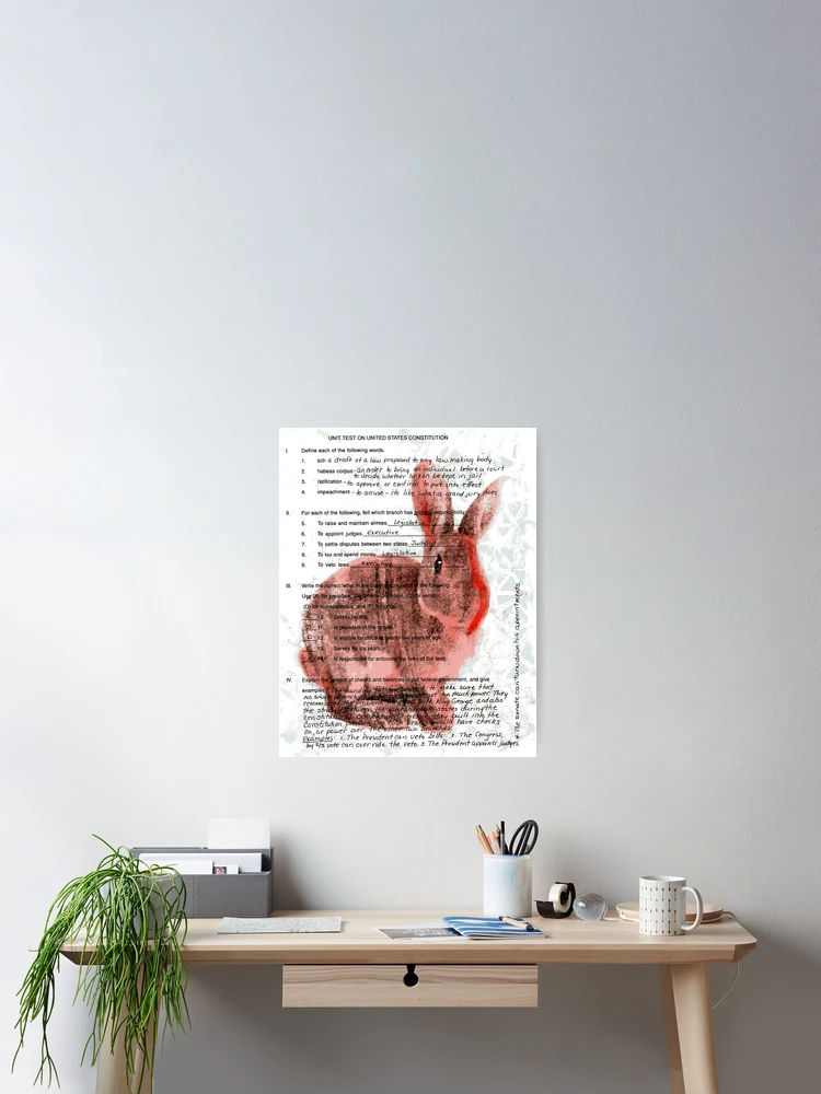 Thumbnail 2 of 3, Poster, Test Rabbit designed and sold by missmann.