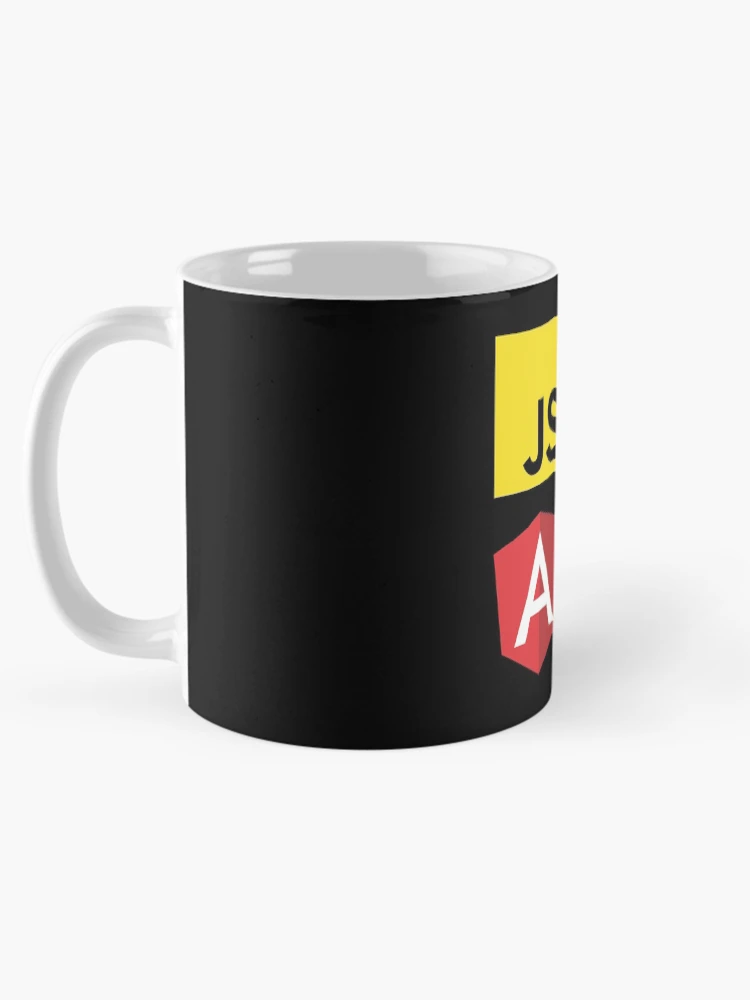 Thumbnail 5 of 6, Coffee Mug, JavaScript and Angular (Black) designed and sold by hellkni9ht.