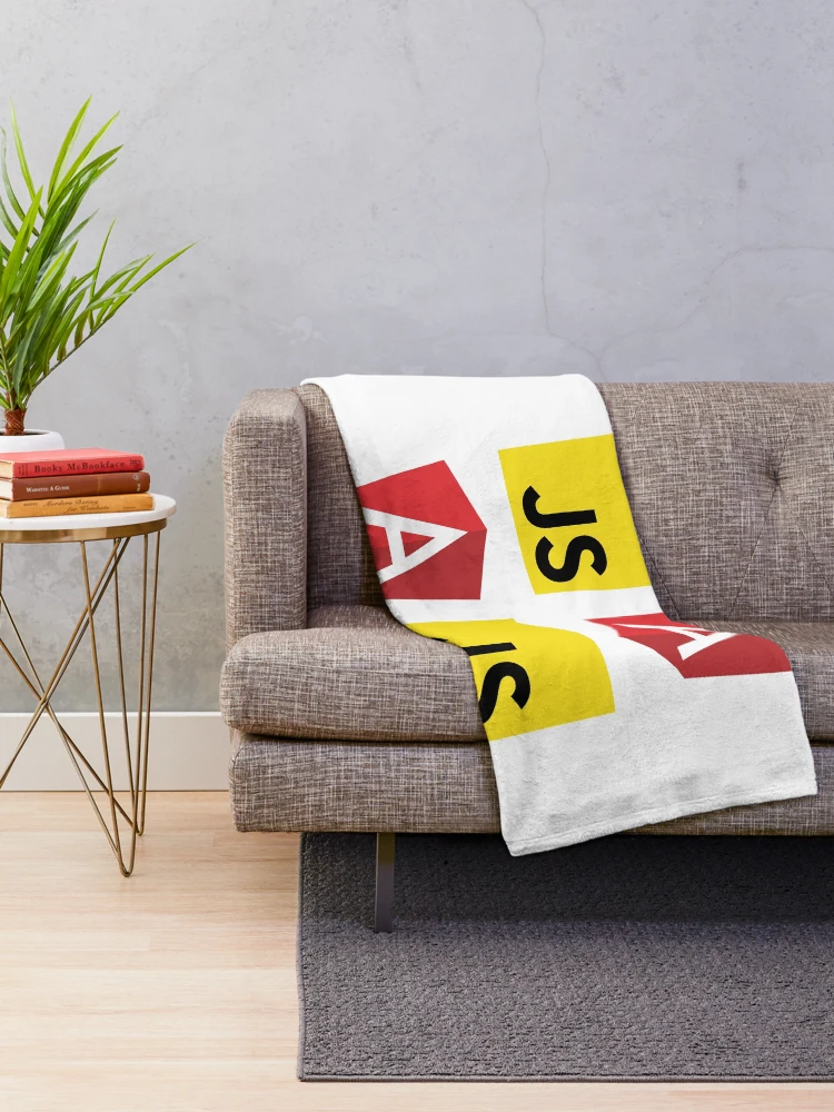 Thumbnail 2 of 6, Throw Blanket, JavaScript and Angular (White) designed and sold by hellkni9ht.