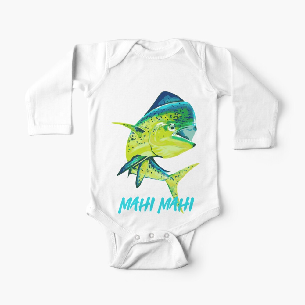 MAHI MAHI, BABY FISHING Outfit, DOLPHIN INFANT BODYSUIT, NEW FISHERMANS Baby