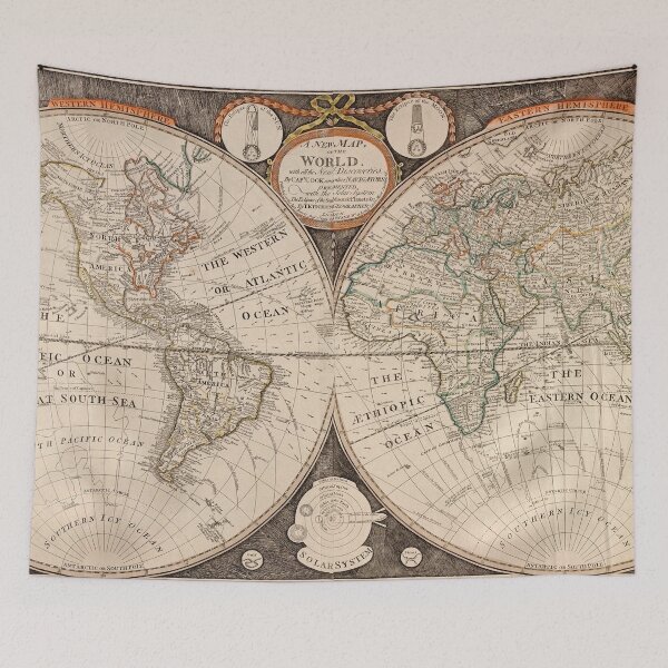 Item preview, Antique New Map of The World 1799 designed and sold by Glimmersmith.