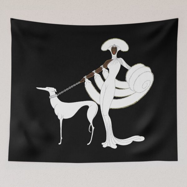 Item preview, Art Deco era vintage Haute Couture Fashion art designed and sold by Glimmersmith.
