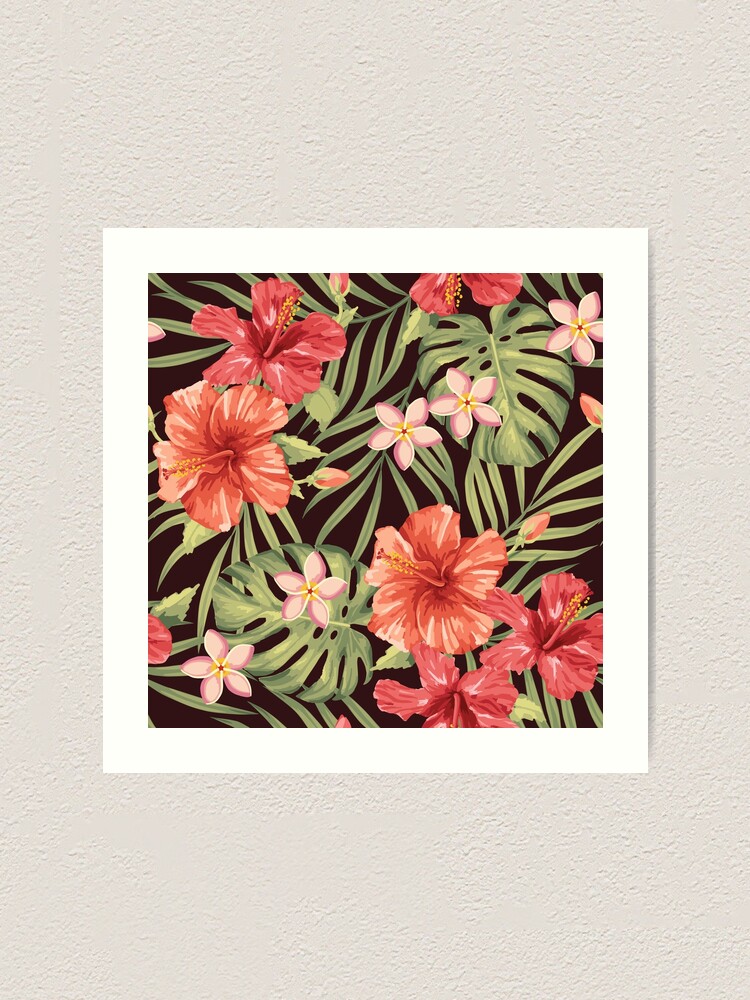 Alternate view of Painterly Hibiscus Art Print