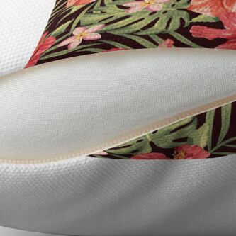 Alternate view of Painterly Hibiscus Floor Pillow