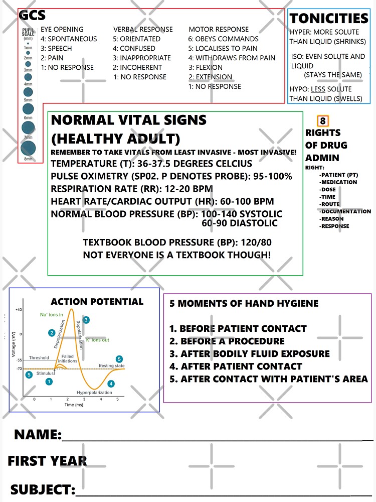 first-year-nursing-student-cheat-sheet-book-sticker-white-background