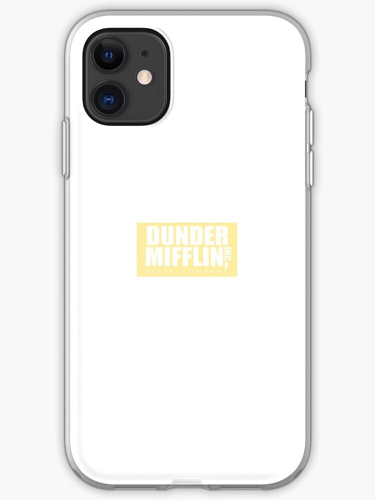 Dunder Mifflin Pastel Yellow Logo Iphone Case Cover By