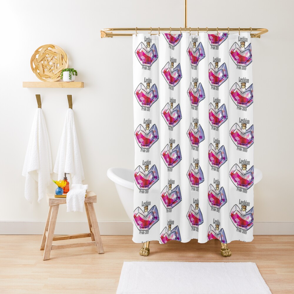 Pride Potion Lesbian Shower Curtain For Sale By Emete Redbubble