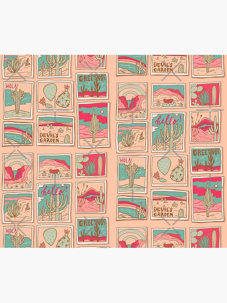 Retro Desert Postcards by doodlebymeg