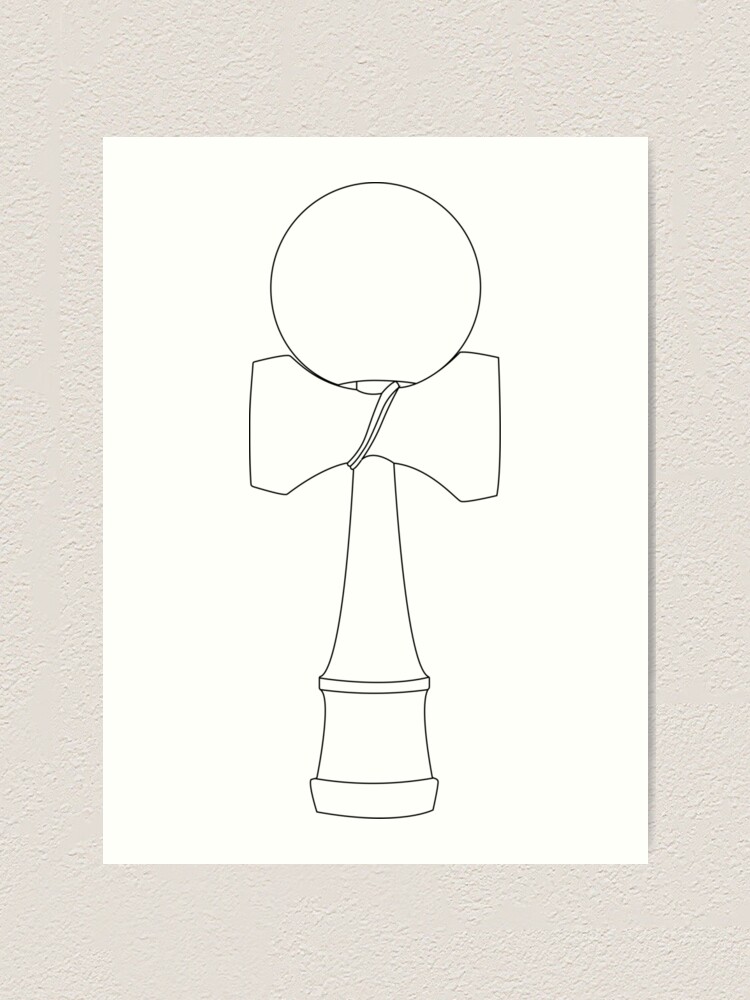 Kendama Line Drawing