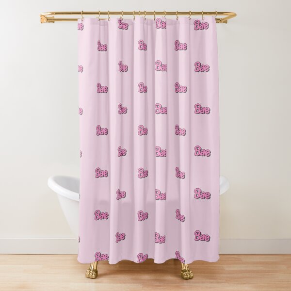 barbie dream house shower curtain