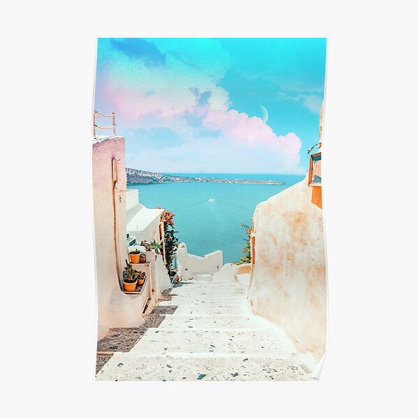Surreal Greece #photography #travel Poster