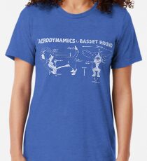 The Aerodynamics of a Basset Hound Tri-blend T-Shirt