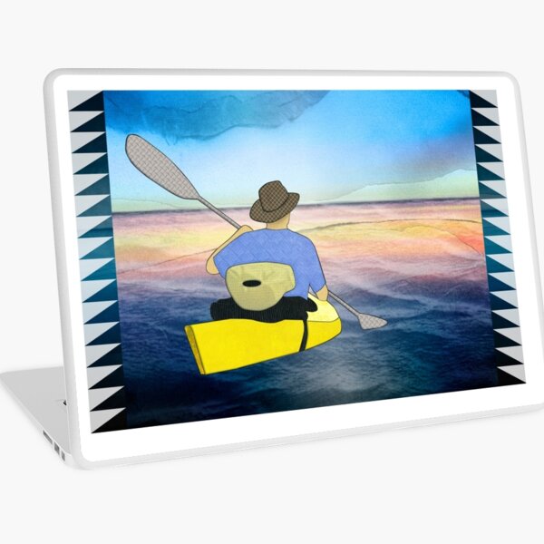 Kayak Man Laptop Skin